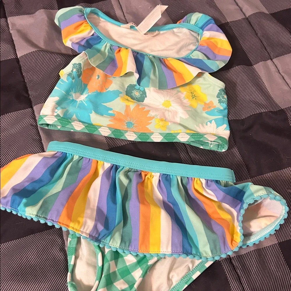 Matilda Jane 2 piece suit, Circo pink & green suit, Baby Buns lady bug suit